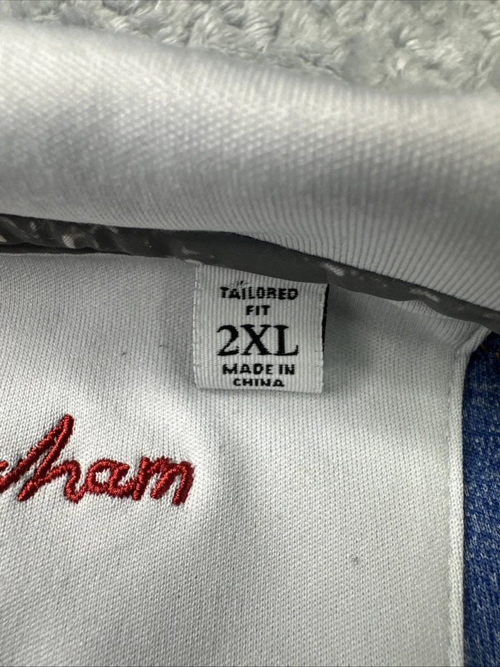 Robert Graham X 1/4 拉链性能套衫 2XL XXL 弹性二手状况完好 — 第 3/4 张图片