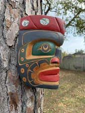 Northwest Coast Large Cedar Undersea Chiefs Mask by Christine Robert’s