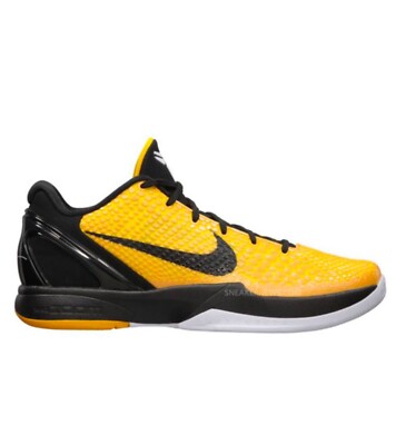 ラム　NIKE Kobe 6 Yellow Black Rare Nike Zoom Kobe 6 VI Lightbulb Bruce Lee Men's Sz 11.5 New No