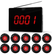 CallToU Wireless Calling System P4 Caregiver 10 Call Pagers Buttons New