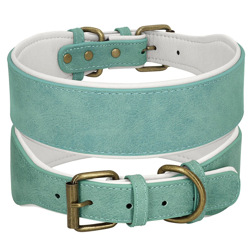 Grand Line Leather Dog Collar, Wide Thick Dog Collar With Soft - Foto 5