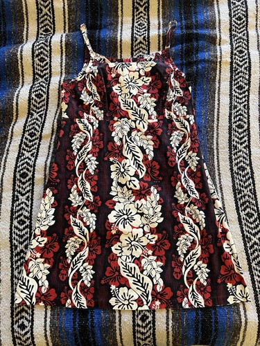 Hilo Hattie Red White Black Cotton Hawaiian Beach Hibiscus Floral Dress Sz S - Picture 7 of 14
