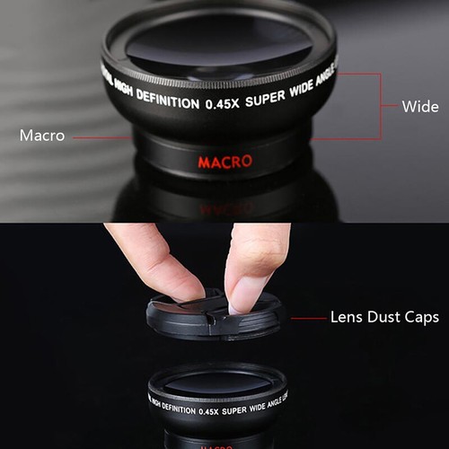 2 In 1 Mobile Phone Lens 0.45x Super Wide Angle 10x Macro HD Camera Lens - Zdjęcie 7 z 11