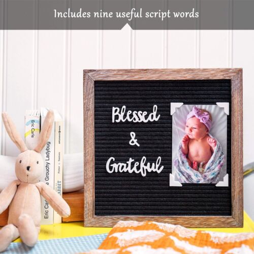 Felt Letter Board with Precut Letters Number Set 10x10 Inch, First Day School... - Picture 3 of 9