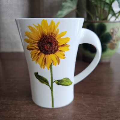 Sonnenblumen Becher Fine Bone China Bradbury's England ideales Geschenk