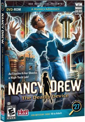 Nancy Drew THE DEADLY DEVICE PC Mac Game DVD-ROM Adventure NEW