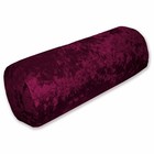 Mv31g Wine Red Diamond Crush Shimmer Velvet Style Bolster Cover Neck Roll Case