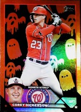 2023 Topps Update US140 Halloween ORANGE GHOST FOIL COREY DICKERSON ROOKIE SP