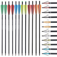 20" Hunting Bolts Shooting Carbon Arrows or/& 100 Grain Screw Tips for Outdoor