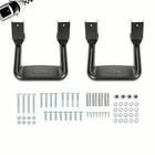 For Truck/SUV/Pickup Universal Truck Side Step Nerf Bars Black Aluminum Pair