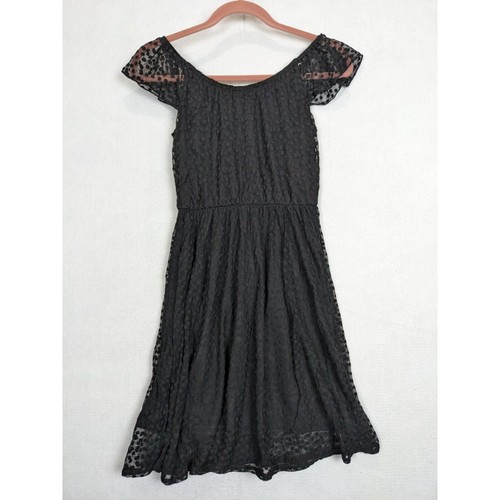 Disney Minnie Rocks The Dots Black Lace Dress Womens S - Picture 10 of 12