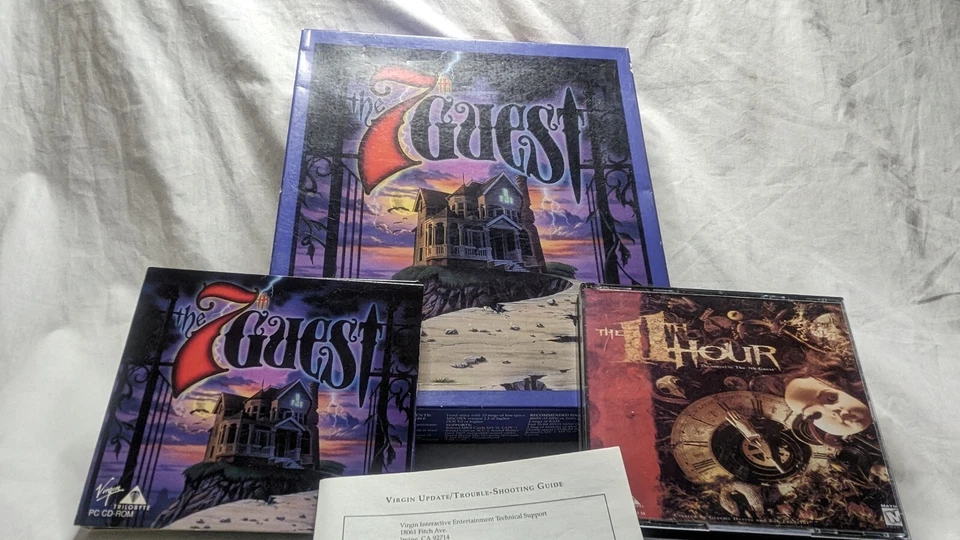 The 7th Guest Big Box + The 11th Hour Horror PC Game LOT CIB Virgin 1992-95 New - Image 4 of 4