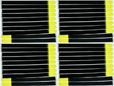 40x Hook and Loop Cable Ties 800 x 50mm Yellow Cable Ties Cable Hook and Loop Cable Hook and Loop Eyelet