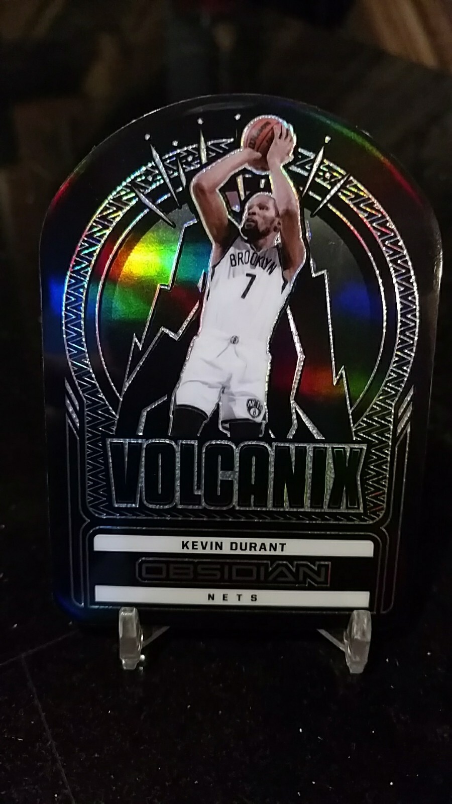 Kevin Durant 2021-22 Panini Obsidian VOLCANIX Case Hit SSP