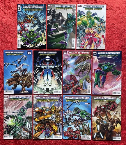Mech Strike Monster Hunters #1-5 (Full Run, All Covers), Marvel, 2022; 1 2 3 4 5