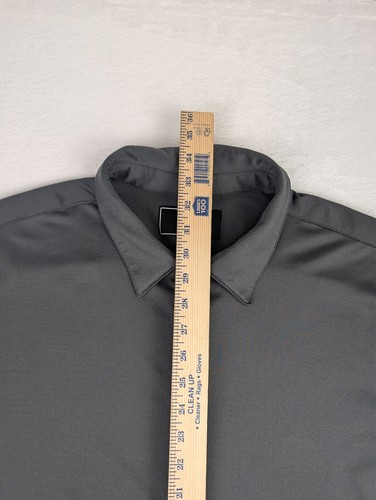 Camicia Bylt Basics Executive Fit manica lunga con bottoni uomo 2XL grigio performance - Foto 5 di 11