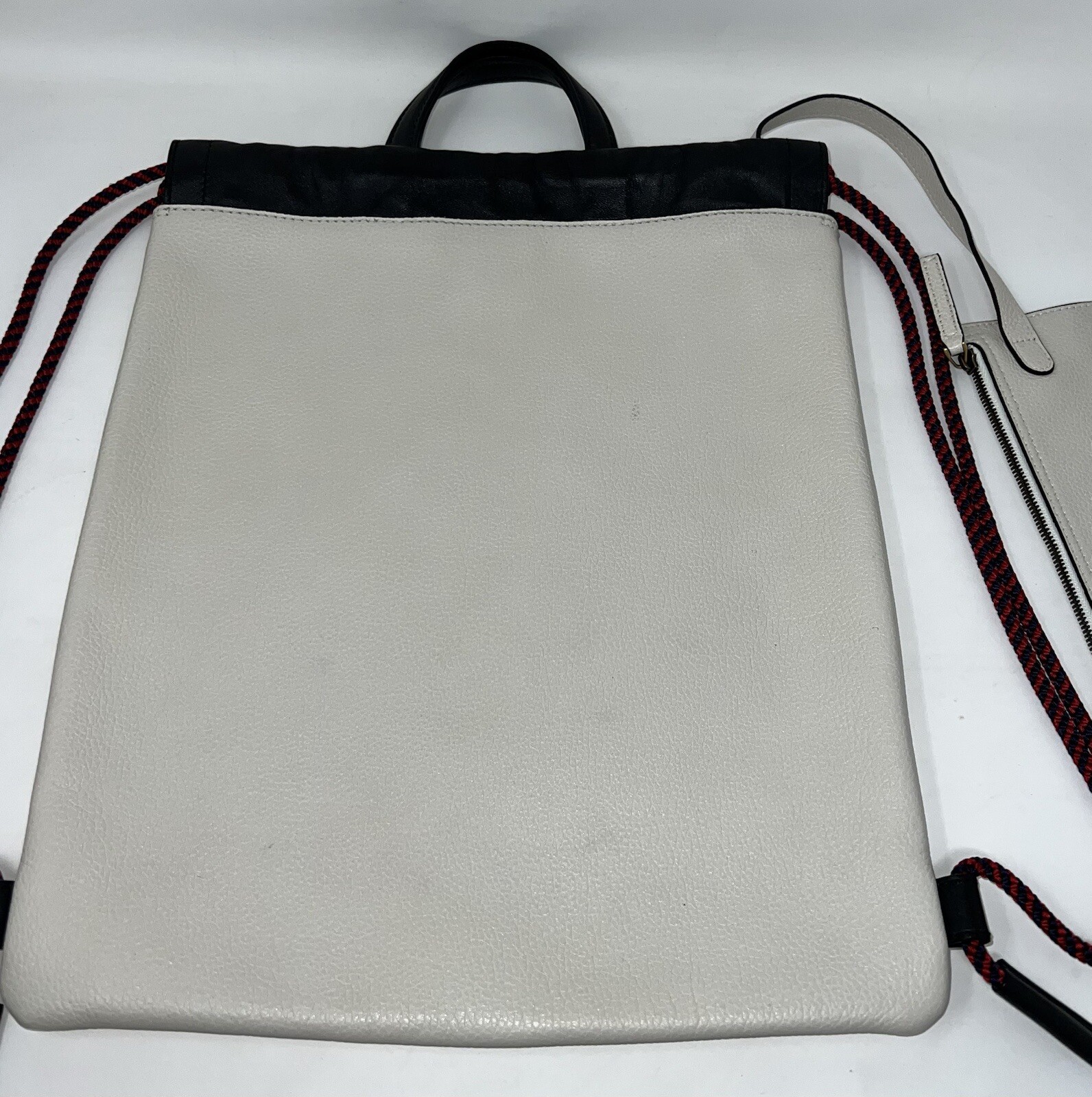 Gucci Zaino White Cripto Logo Drawstring Backpack… - image 6
