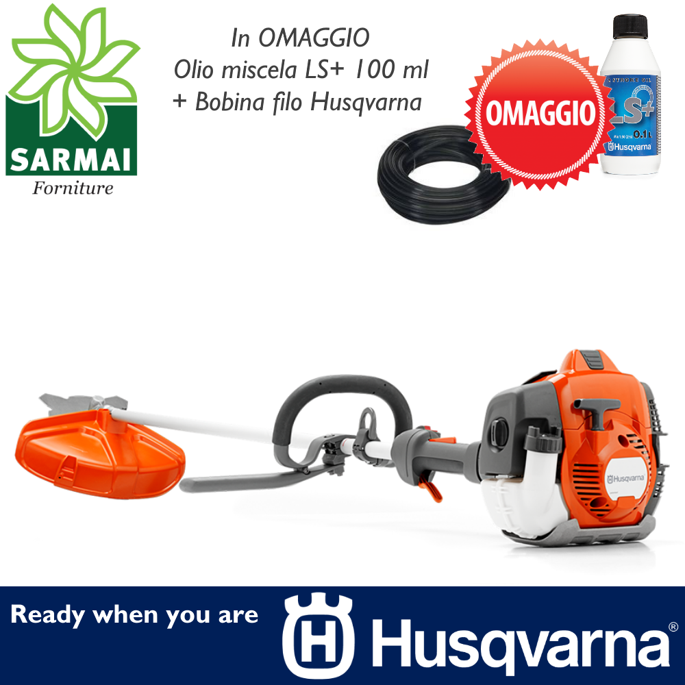 DECESPUGLIATORE TAGLIAERBA HUSQVARNA 525RJX 25,4 cc 1,0 kW + DISCO E TESTINA