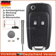 2Tasten Klapp Schlüssel Gehäuse Für Opel Insignia A Astra J Cascada Corsa Mokka