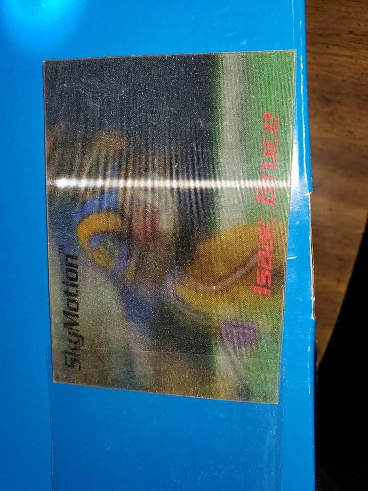 1996 Skybox SkyMotion Isaac Bruce SM6 - Image 3 of 4