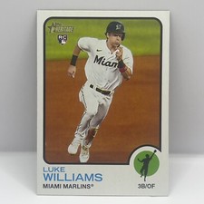 2022 Topps Heritage High Number Baseball Luke Williams Base #548 Miami Marlins