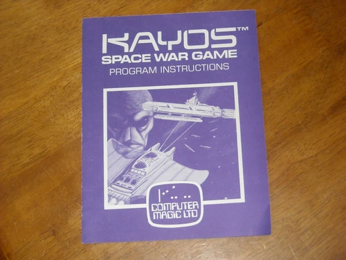 Vintage Computer Magic LTD Kayos Space War Program Instructions No Software