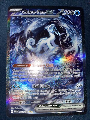 chien pao pokemon card price Chien-Pao 261/193 Full Art Alt Alternate Art SV Paldea Evolved Pokemon Card  NM +