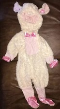 PINK LAMB Cuddly White Faux Fur Costume Infant Size 6-12 Months Rubies 885827