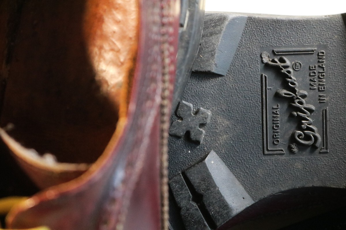 最終値下げ‼ 90s イングランド製 gripfast バイカラー 希少 136 90s Oxblood Gripfast Shoes Made In England UK 6 Steel Toe