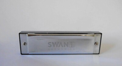 VERPACKTER SCHWAN - BLUES POWER HARMONIKA - GUTER ZUSTAND - 10 LOCH 
