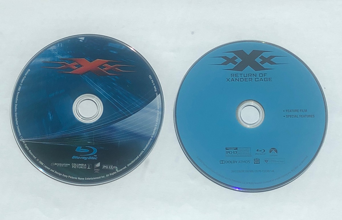 2) xXx & xXx Return Of Xander Cage Blu-ray Widescreen DVD