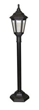 Kinsale Pillar Lantern - Small Post - Black Polymer
