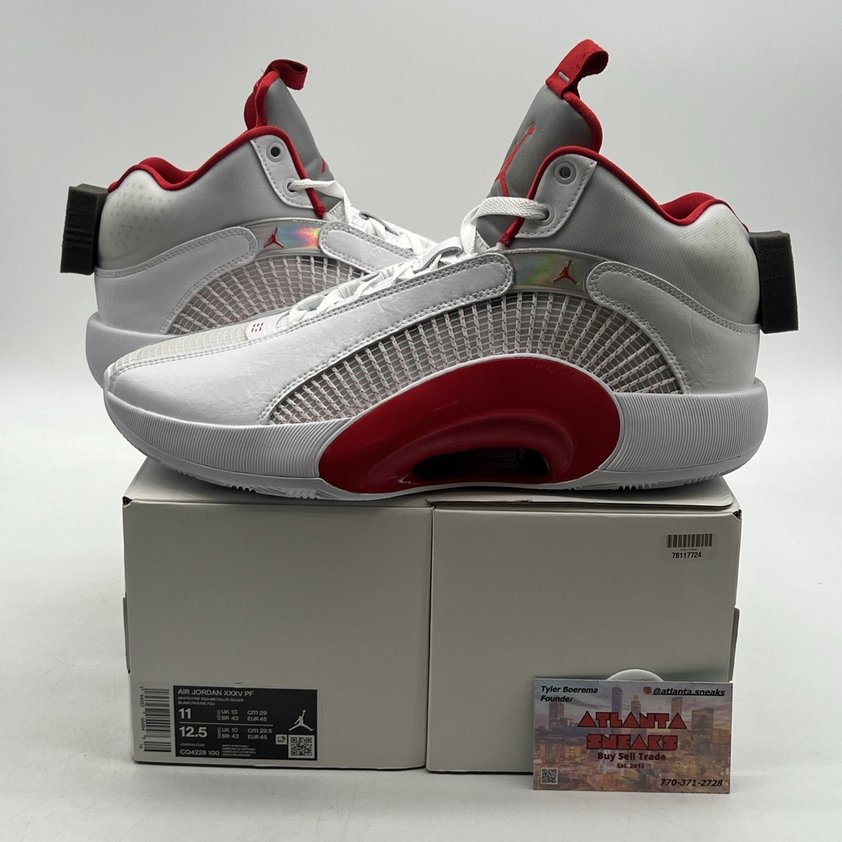 Size 11 Air Jordan 35 PF Fire Red Alternate Leather (CQ4228-100)