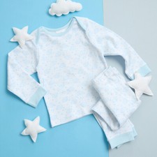 Image of Newborn Baby Girls Boys Long Pyjama Set 100% Cotton Elephant Printed 0-24 Months