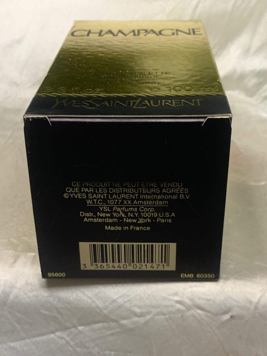 新品★YSL CHAMPAGNE EDT シャンパーニュ 100ml ♪♪♪ YVES SAINT LAURENT CHAMPAGNE EDT 100ML SPRAY | eBay