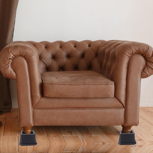 4 Stück Möbel Setzstufen 2 Zoll Schwerlast Bettaufzüge für Tisch Schreibtisch Stuhl - Bild 7 von 7
