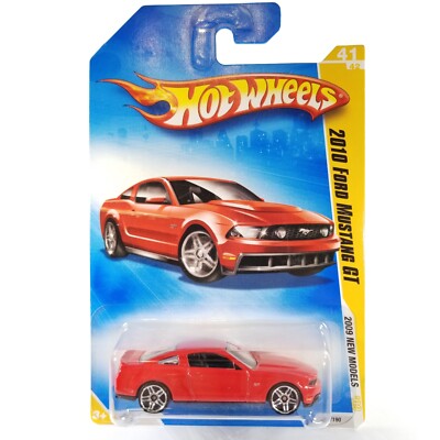 Hot Wheels 2010 Ford Mustang GT Red 2009 New Model #41/190 New on Card