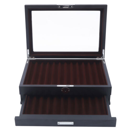 2 Ebenen 12-Slot Federetui Pen Box Stifte Aufbewahrungstasche Stiftsammler Case - Bild 14 von 23