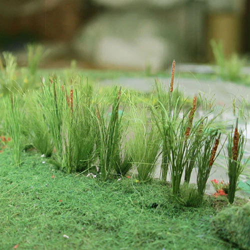 MP SCENERY 24 Cattails HO Scale Architectural Water Plants Trees Railroad - Image 2 of 2