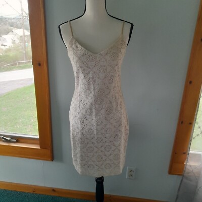 joie crochet dress Joie Vionne Crochet Lace Dress in Off White