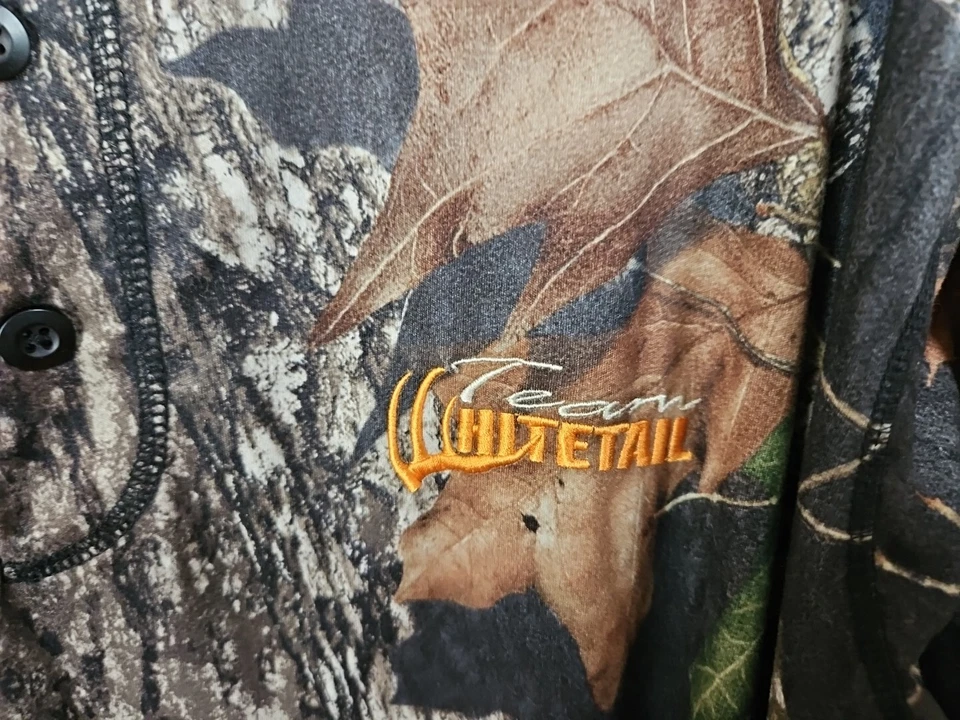 TEAM WHITETAIL SCENTINHIBITOR Break Up CAMOUFLAGE HUNTING HENLEY SHIRT 3XL XXXL - Image 4 of 4