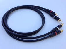 Pair 2FT Canare Star Quad L_4E6S w Neutrik Rean Phono RCA Interconnect Cable 