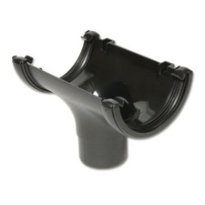 Floplast Guttering RO1CI 112mm Half Round - Running Outlet – Faux Cast Iron