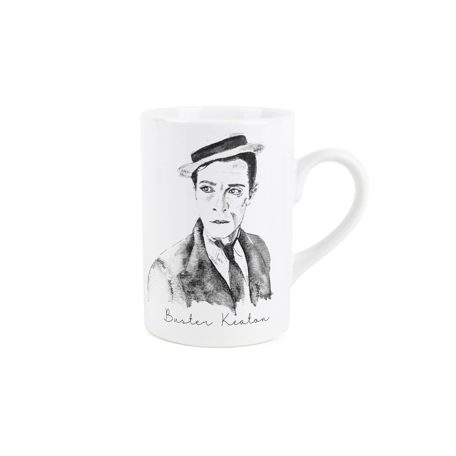 Buster Keaton Mug - Classic Actor Portrait Gift Mug for Vintage Movies Fans