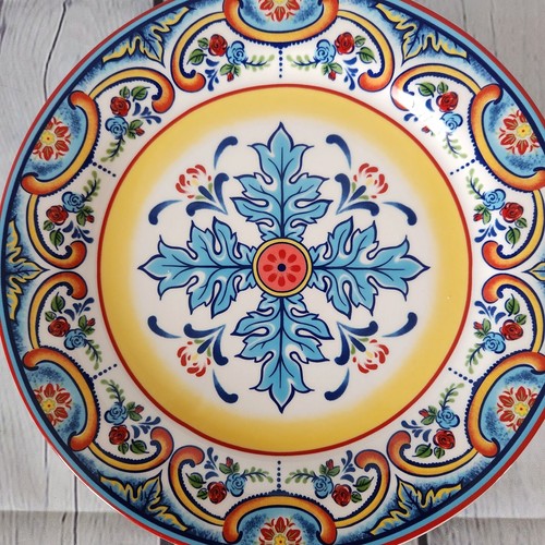 Euro Ceramica Sansibar Salat Dessert Brot Teller 8,5" Floral Ersatz - Bild 2 von 5