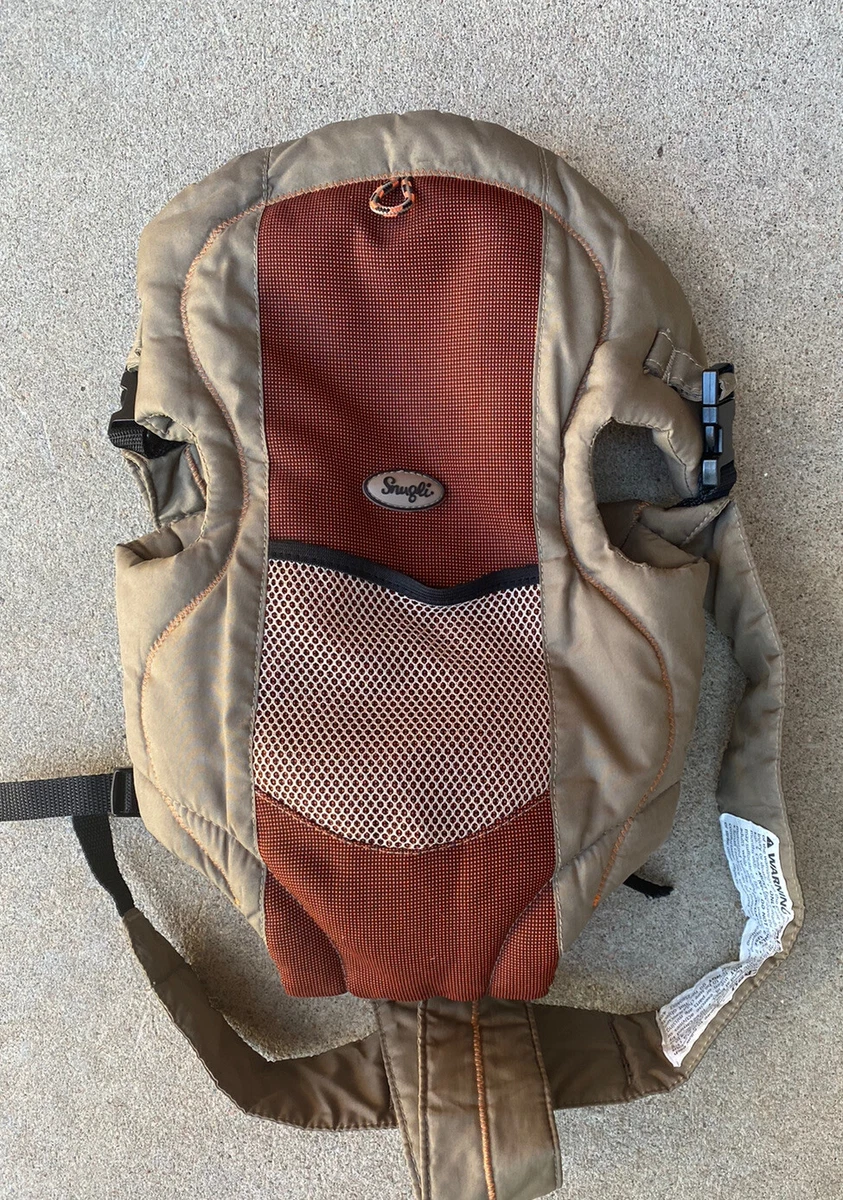 Backpack with Side Clips, Reddish Brown