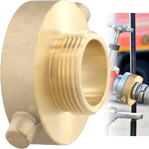 Fire Hydrant Adapter, 2-1/2 NST (NH) Female x 1-1/2 NST (NH) Male Hose ...
