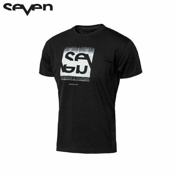 Seven MX Adult Casual T-Shirt Noise Tee Black Size Small