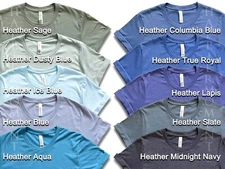 BELLA+CANVAS BC3001CVC Unisex Short Sleeve Heather CVC Crew Neck Modern T-Shirt