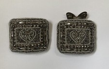 French Antique Cut Steel Shoe Clips